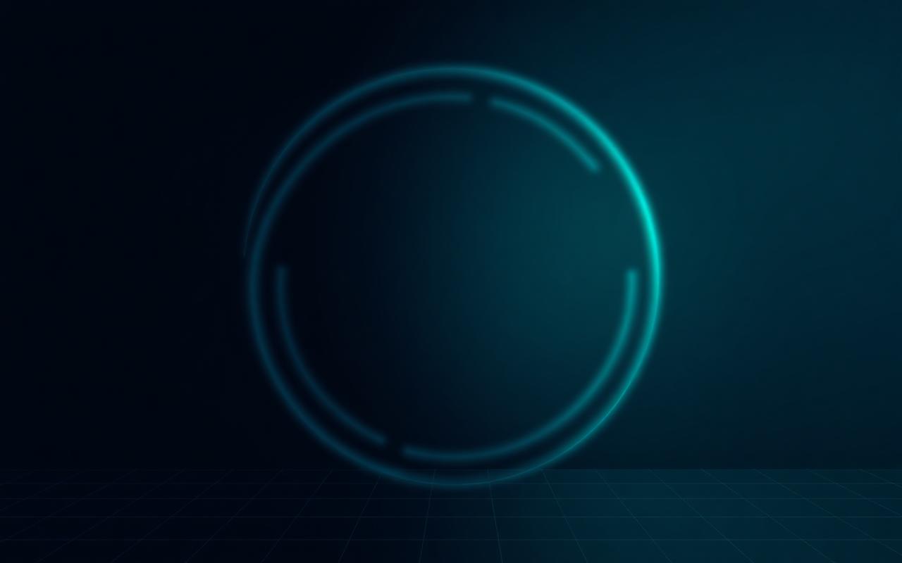 Two soft concentric ripples gently overlapping in cyan and green tones